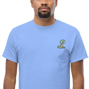 T-Shirt Unisex Ricamata 100% Cotone – Confortevole – Design Serpentino-Biiply