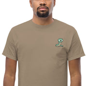 T-Shirt Unisex Ricamata 100% Cotone – Confortevole – Design Serpentino-Biiply