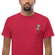 T-Shirt Unisex Ricamata 100% Cotone – Confortevole – Design Serpentino-Biiply