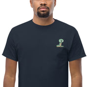 T-Shirt Unisex Ricamata 100% Cotone – Confortevole – Design Serpentino-Biiply