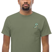 T-Shirt Unisex Ricamata 100% Cotone – Confortevole – Design Serpentino-Biiply