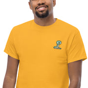 T-Shirt Unisex Ricamata 100% Cotone – Confortevole – Design Serpentino-Biiply