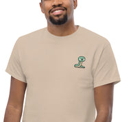 T-Shirt Unisex Ricamata 100% Cotone – Confortevole – Design Serpentino-Biiply