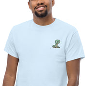 T-Shirt Unisex Ricamata 100% Cotone – Confortevole – Design Serpentino-Biiply