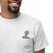 T-Shirt Unisex Ricamata 100% Cotone – Confortevole – Design Serpentino-Biiply