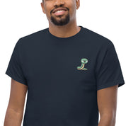 T-Shirt Unisex Ricamata 100% Cotone – Confortevole – Design Serpentino-Biiply