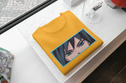 T-Shirt Unisex Ricamata 100% Cotone – Confortevole – Design Sguardo Personaggio anime Giyu Tomioka-Biiply