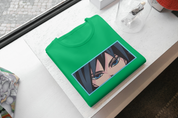 T-Shirt Unisex Ricamata 100% Cotone – Confortevole – Design Sguardo Personaggio anime Giyu Tomioka-Biiply