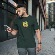 Camiseta Unisex Bordada 100% Algodón – Cómoda – Diseño Bob Esponja