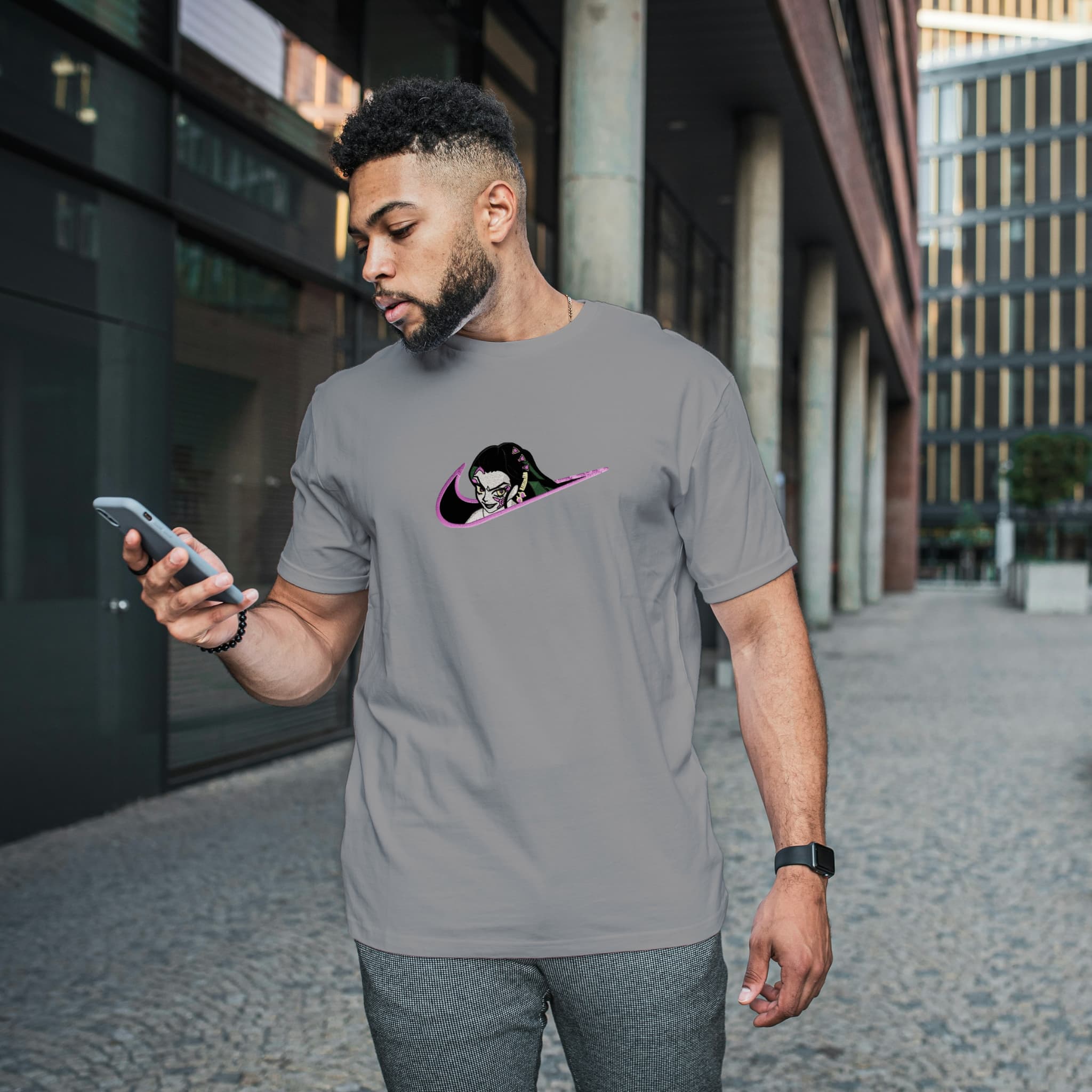 Unisex Embroidered T-Shirt 100% Cotton – Comfortable – daki Swoosh Design