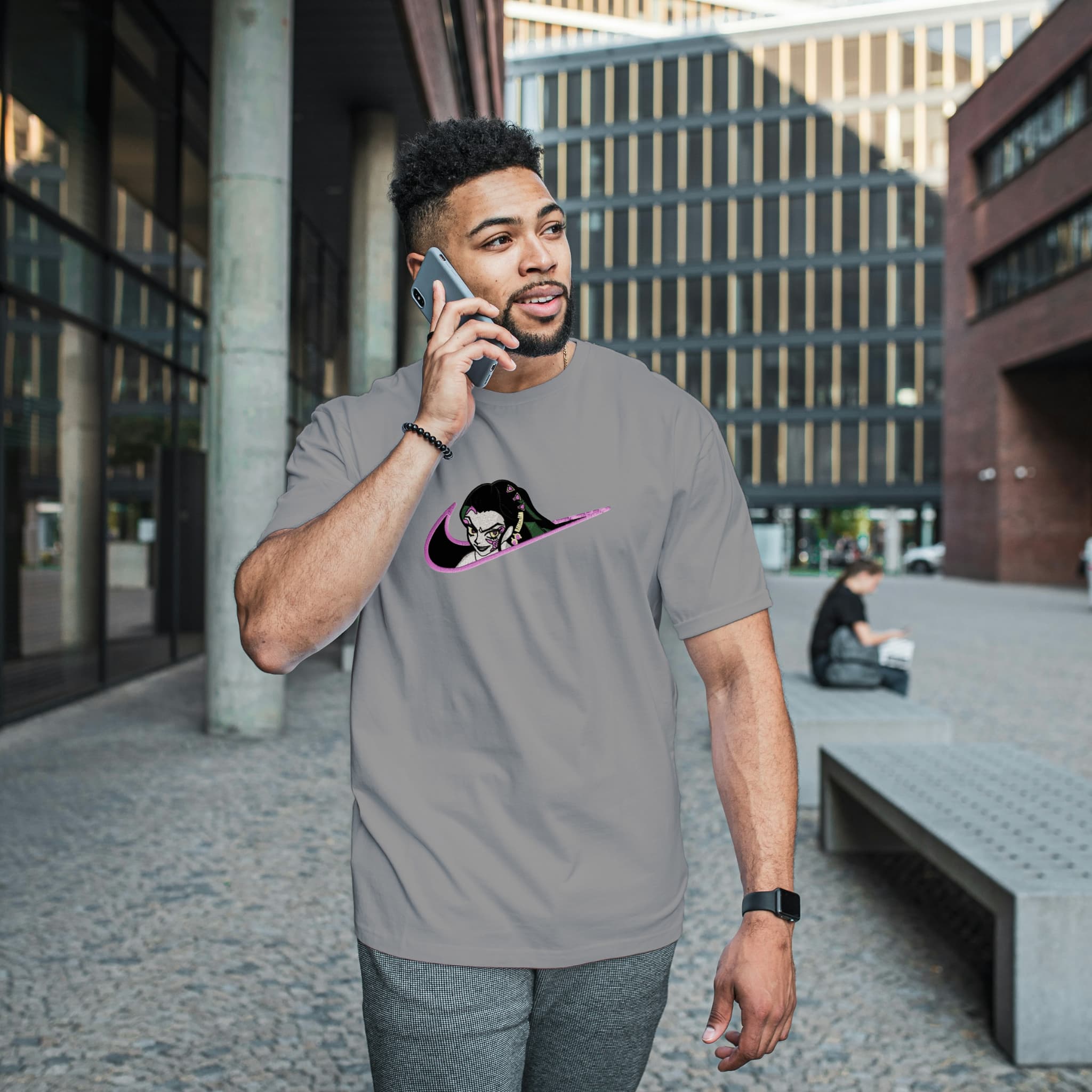 Unisex Embroidered T-Shirt 100% Cotton – Comfortable – daki Swoosh Design