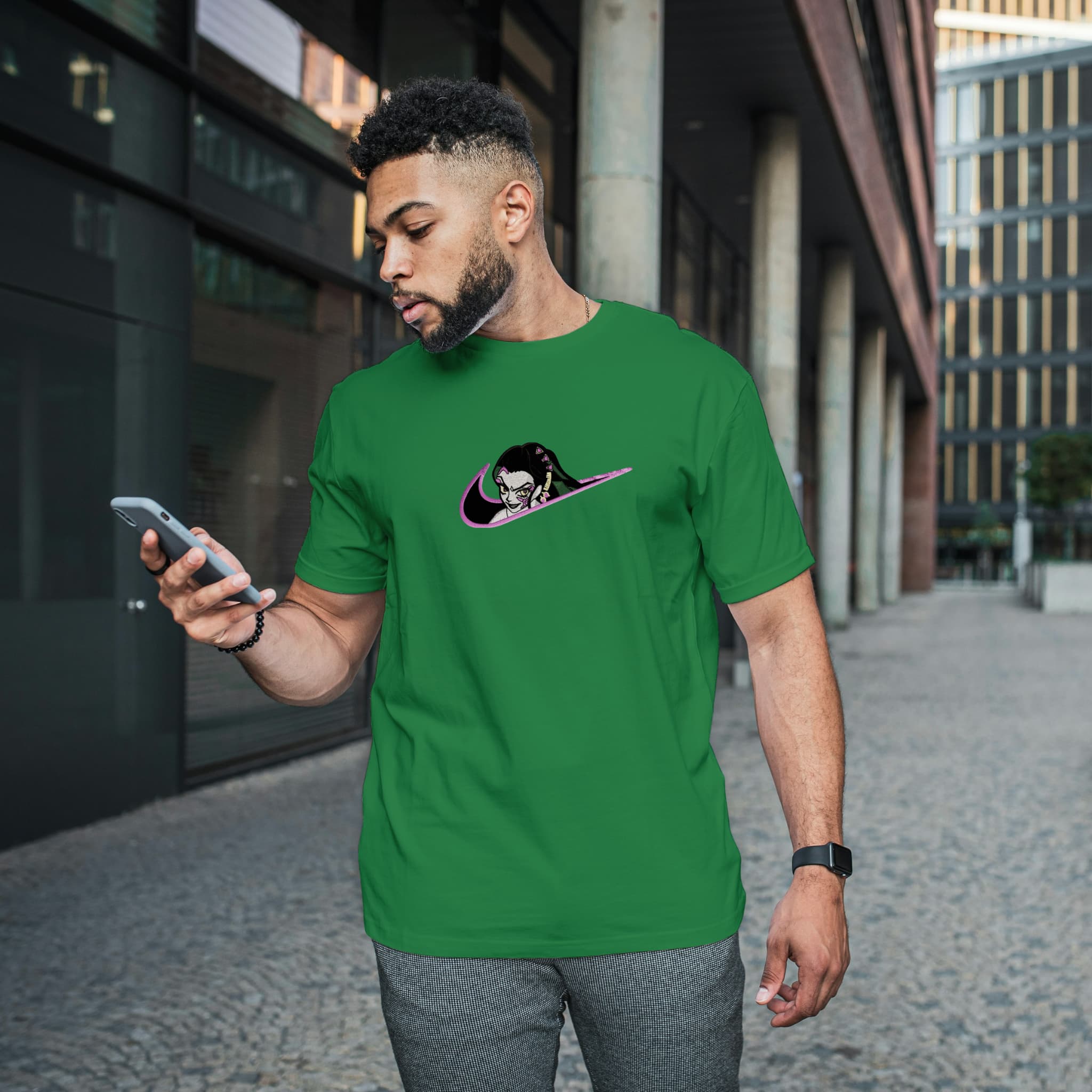 Unisex Embroidered T-Shirt 100% Cotton – Comfortable – daki Swoosh Design