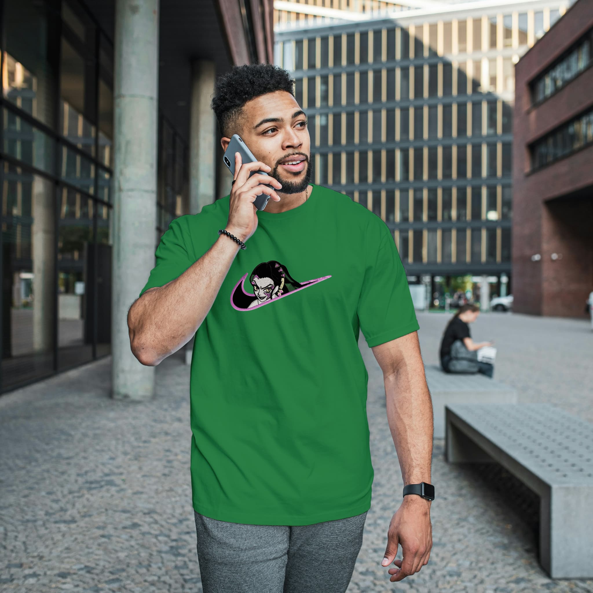 Unisex Embroidered T-Shirt 100% Cotton – Comfortable – daki Swoosh Design
