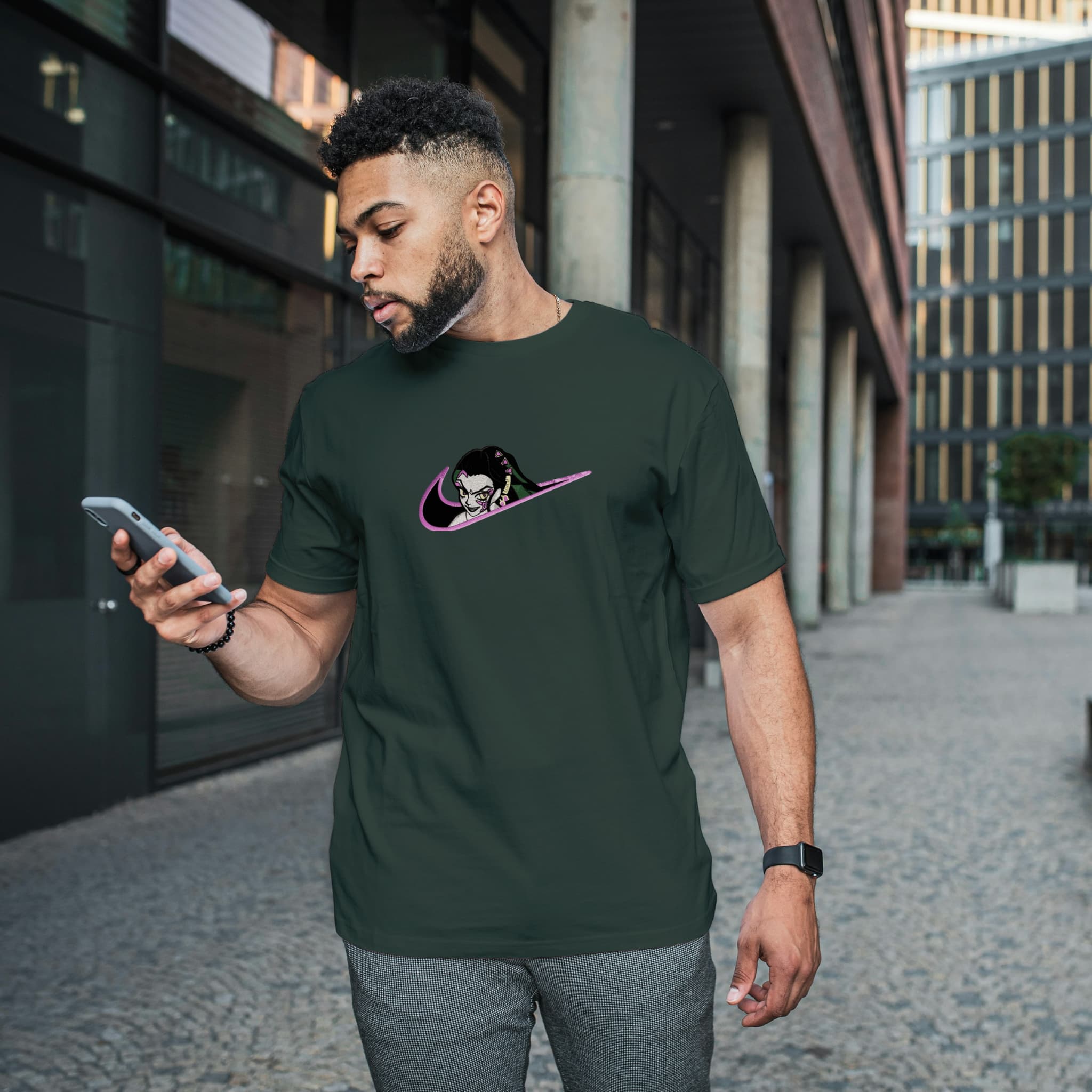 Unisex Embroidered T-Shirt 100% Cotton – Comfortable – daki Swoosh Design