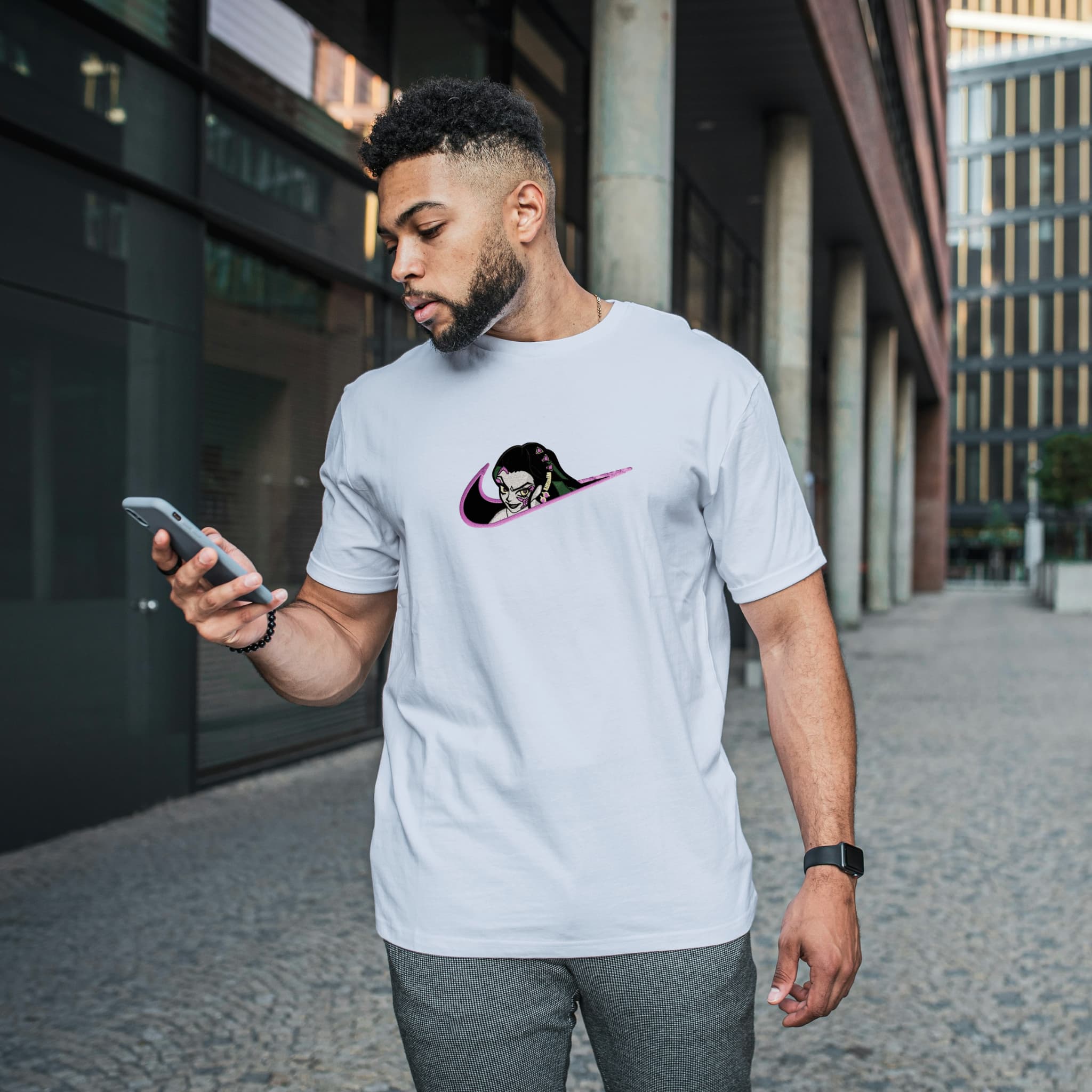 Unisex Embroidered T-Shirt 100% Cotton – Comfortable – daki Swoosh Design