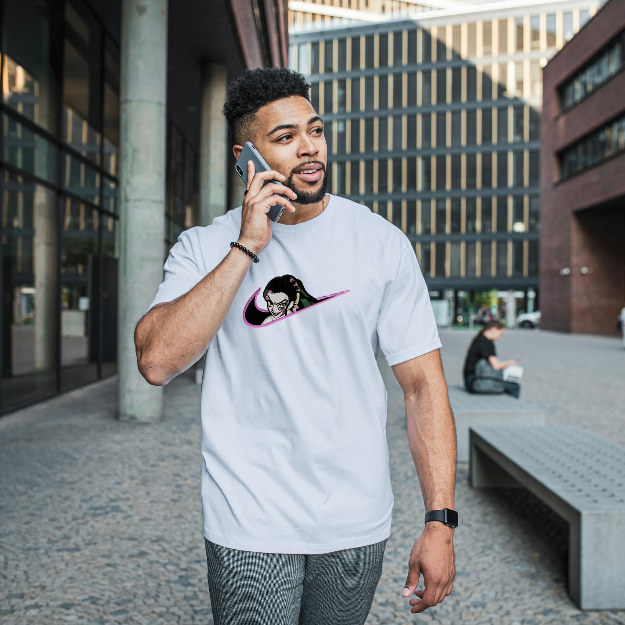 Unisex Embroidered T-Shirt 100% Cotton – Comfortable – daki Swoosh Design