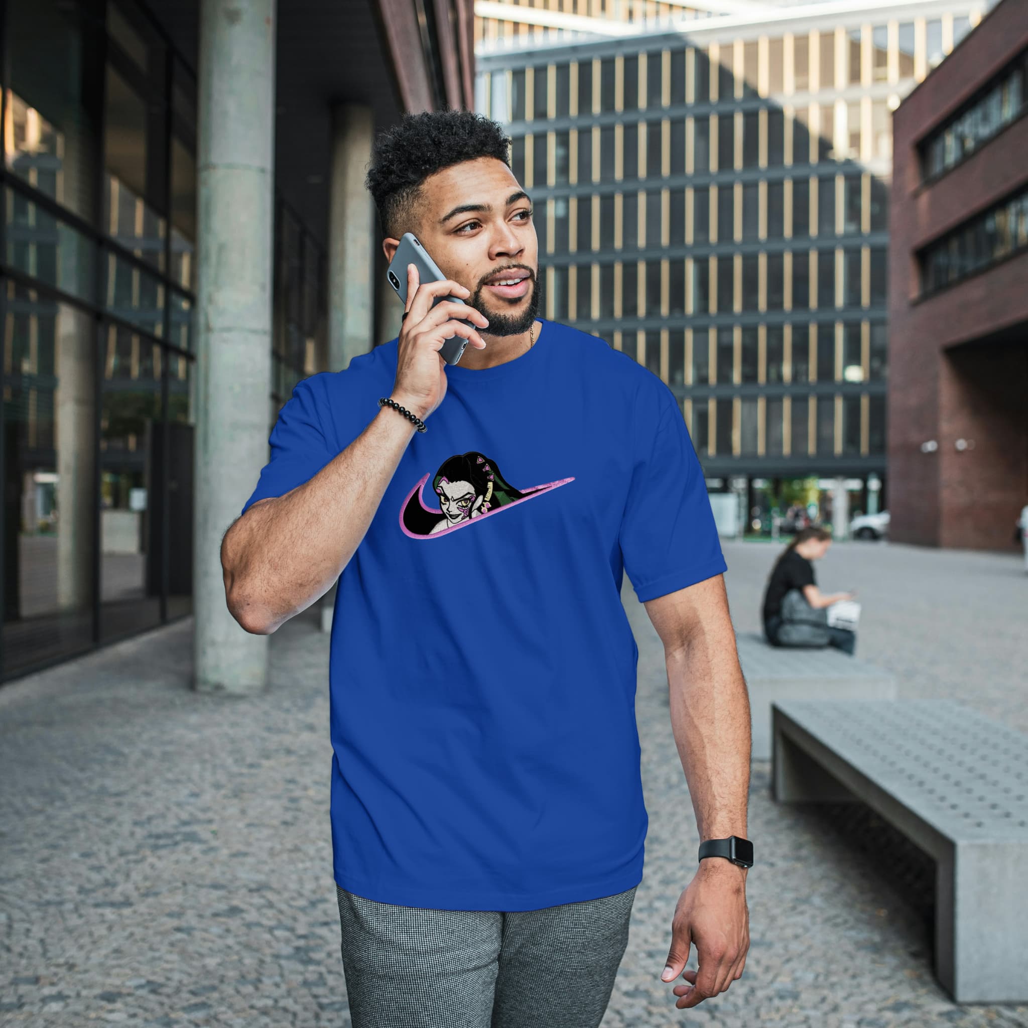 Unisex Embroidered T-Shirt 100% Cotton – Comfortable – daki Swoosh Design