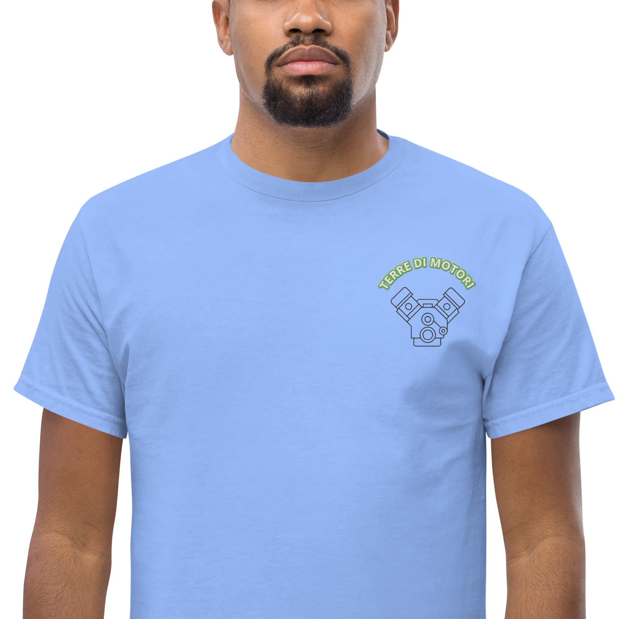 T-Shirt Unisex Ricamata 100% Cotone – Confortevole – Design Terre di Motori-Biiply
