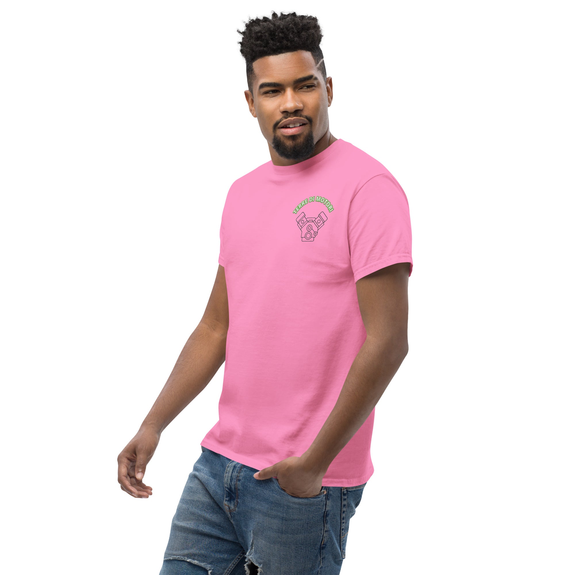 T-Shirt Unisex Ricamata 100% Cotone – Confortevole – Design Terre di Motori-Biiply