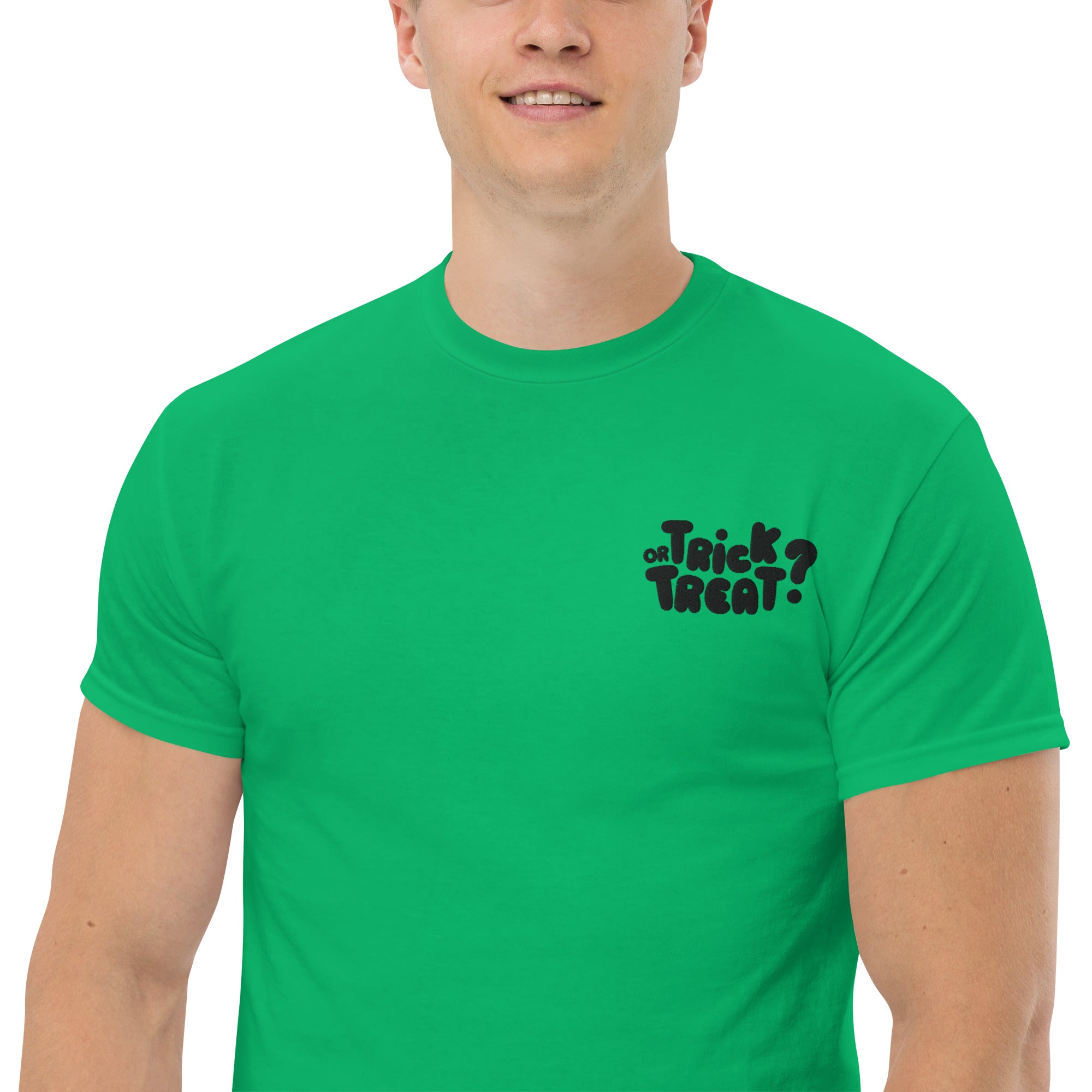 T-Shirt Unisex Ricamata 100% Cotone – Confortevole – Design Trick or Treat - 10 - Biiply - Inizia Il tuo progetto