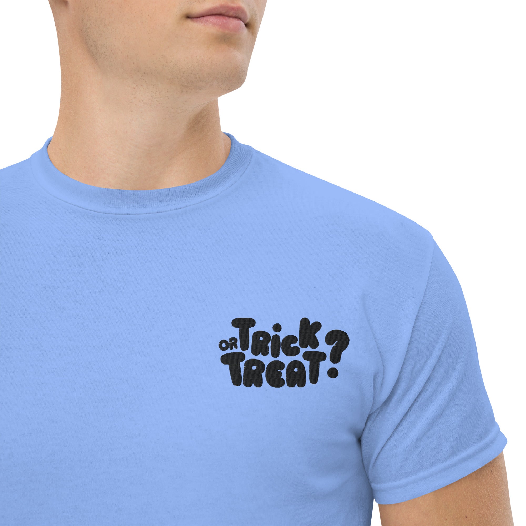 T-Shirt Unisex Ricamata 100% Cotone – Confortevole – Design Trick or Treat - 27 - Biiply - Inizia Il tuo progetto