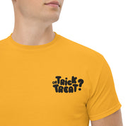 T-Shirt Unisex Ricamata 100% Cotone – Confortevole – Design Trick or Treat - 35 - Biiply - Inizia Il tuo progetto