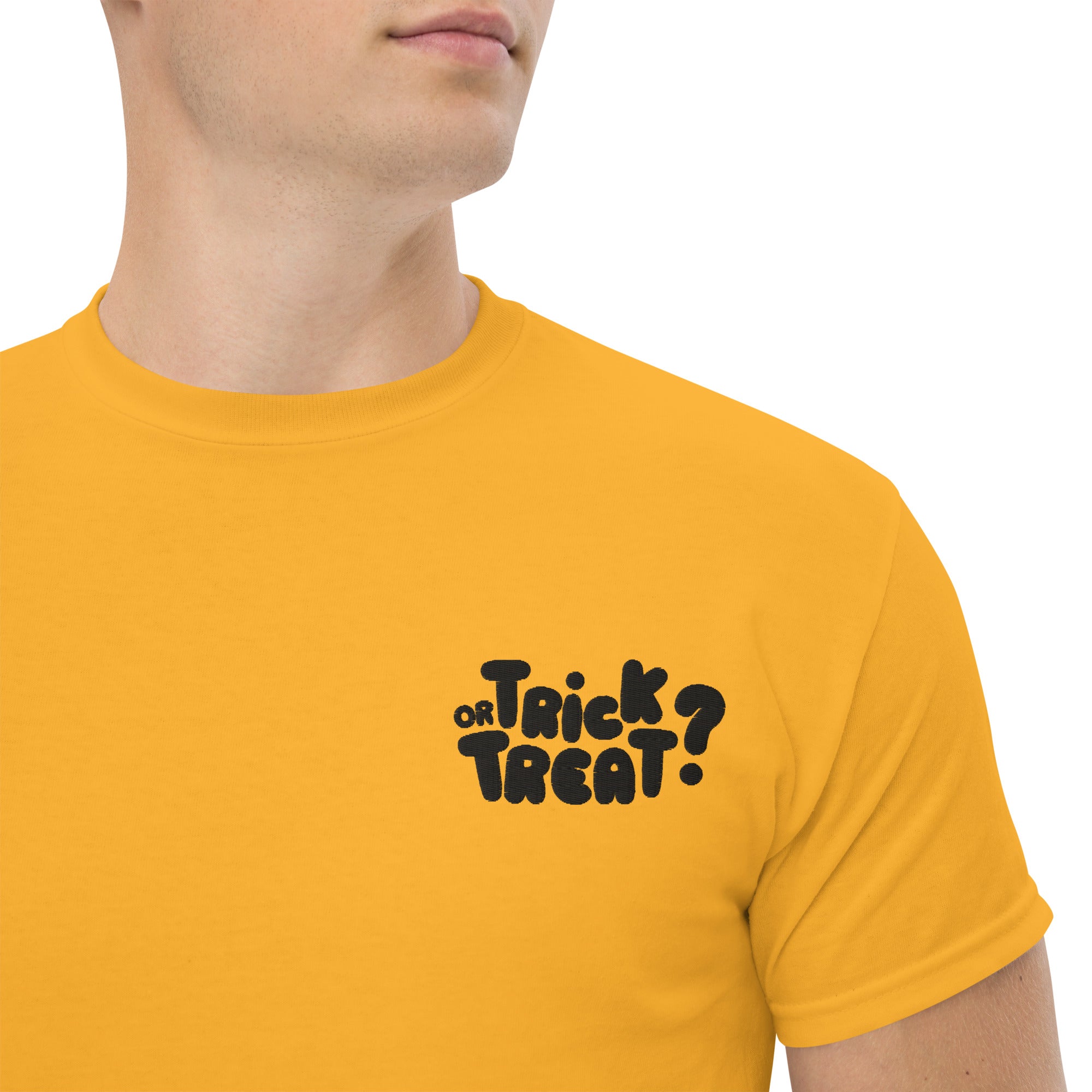 T-Shirt Unisex Ricamata 100% Cotone – Confortevole – Design Trick or Treat - 35 - Biiply - Inizia Il tuo progetto