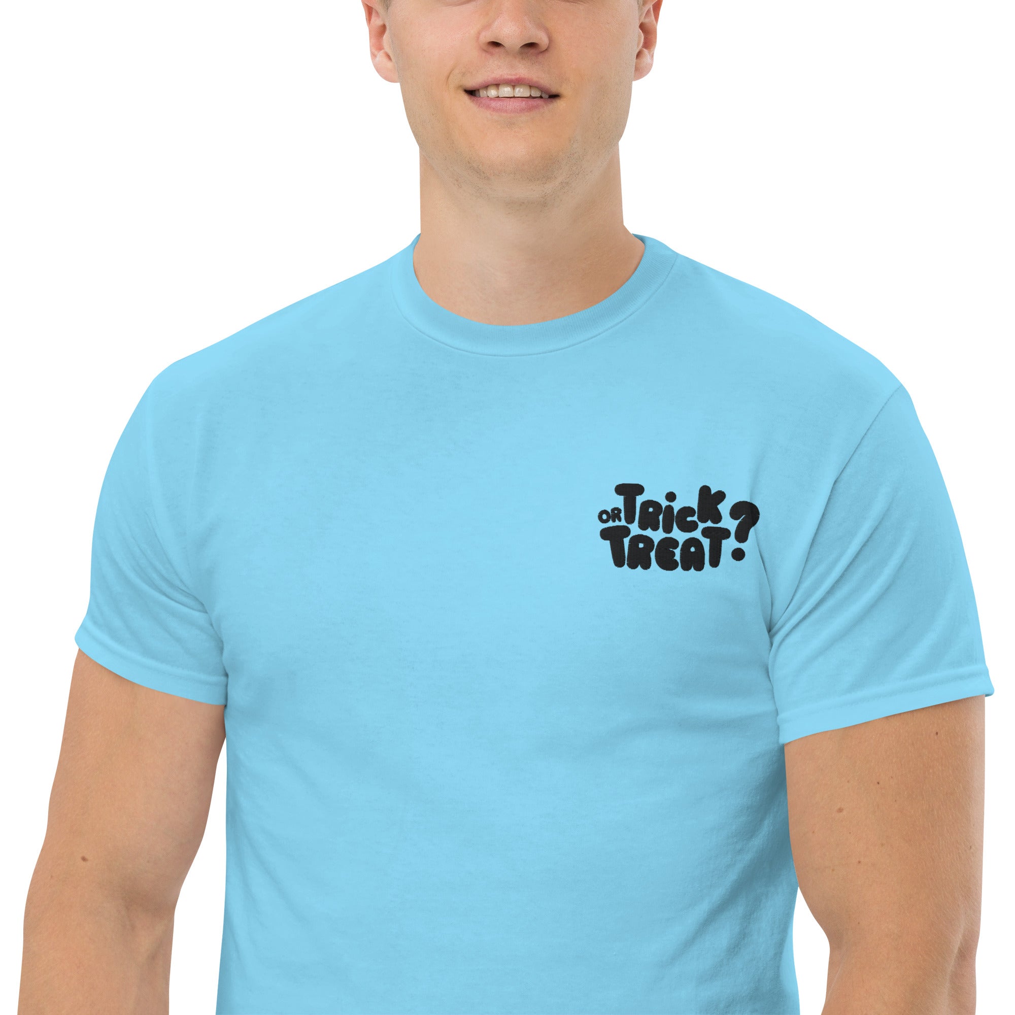 T-Shirt Unisex Ricamata 100% Cotone – Confortevole – Design Trick or Treat - 50 - Biiply - Inizia Il tuo progetto