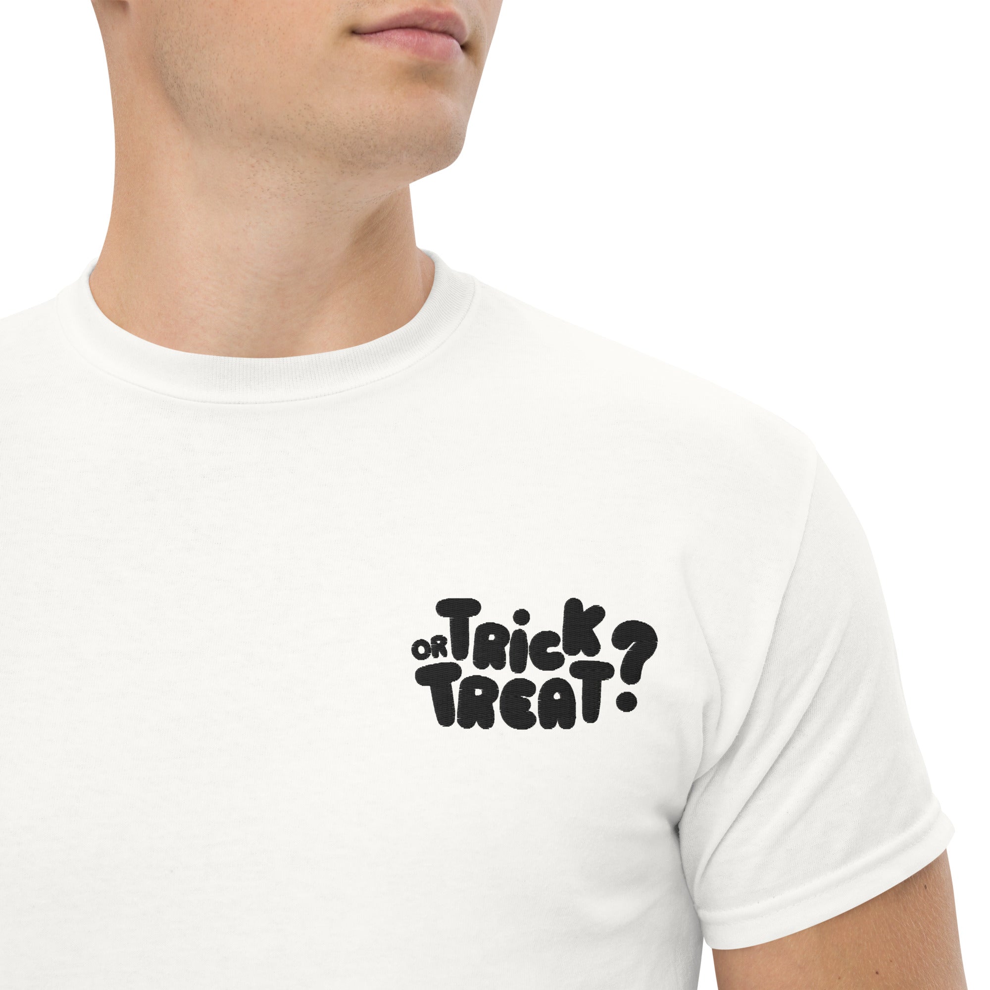 T-Shirt Unisex Ricamata 100% Cotone – Confortevole – Design Trick or Treat - 67 - Biiply - Inizia Il tuo progetto