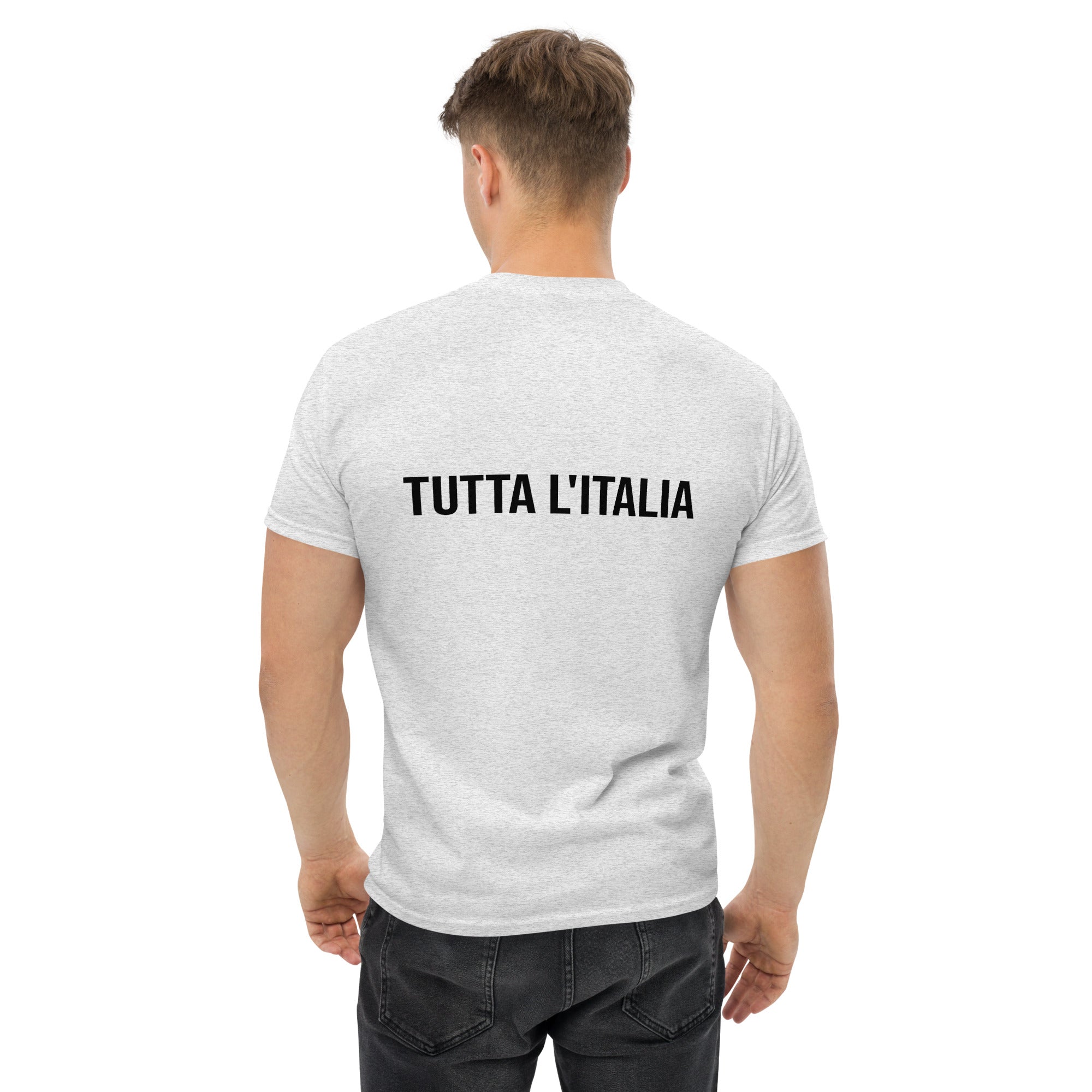 T-Shirt Unisex Ricamata 100% Cotone – Confortevole – Design Tutta L'italia-Biiply