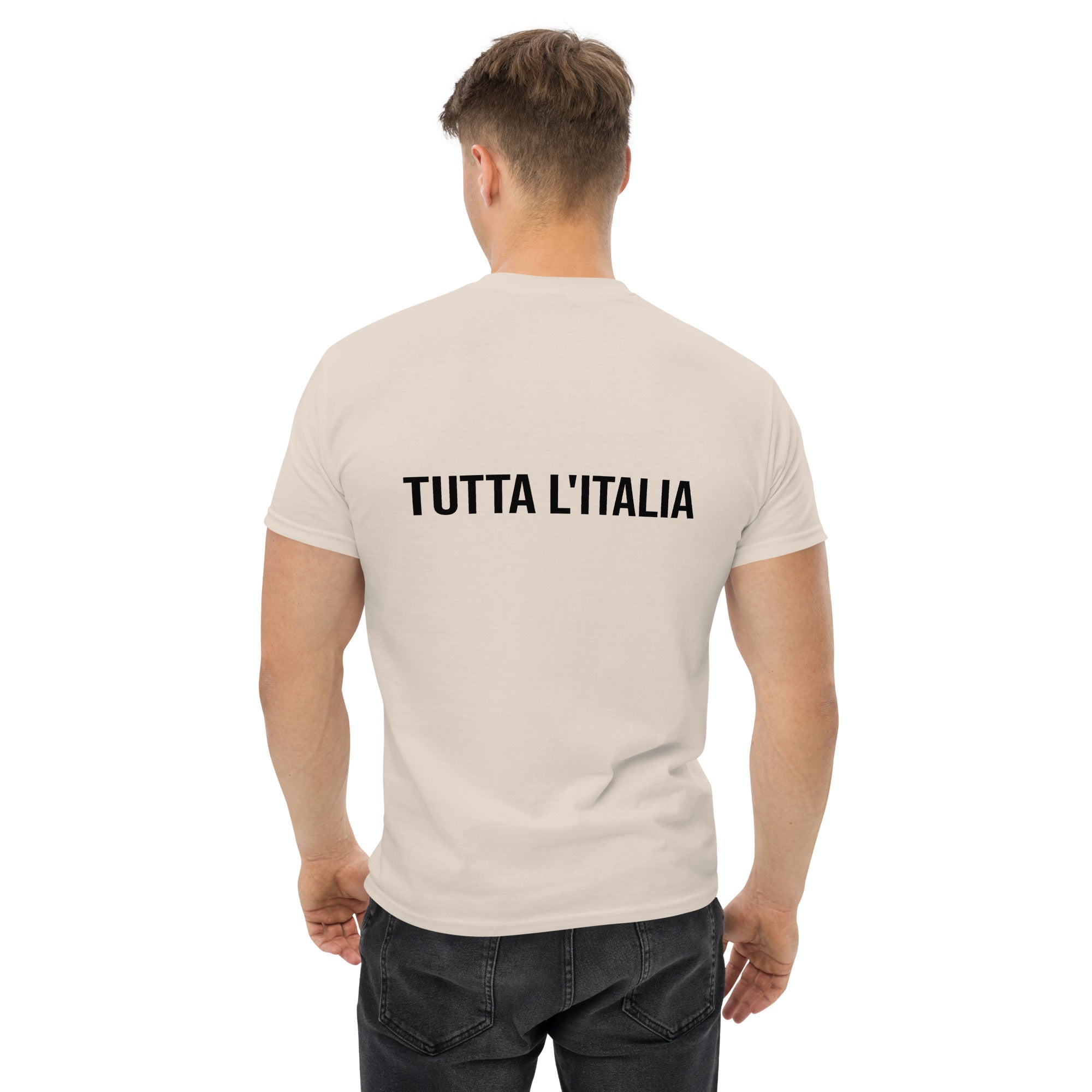 T-Shirt Unisex Ricamata 100% Cotone – Confortevole – Design Tutta L'italia-Biiply