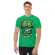 T-Shirt Unisex Stampata 100% Cotone – Confortevole – Design Addominali Hulk-Biiply