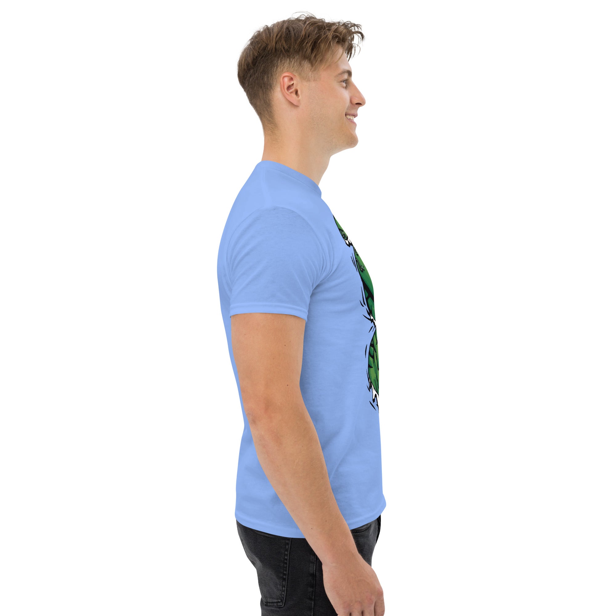 T-Shirt Unisex Stampata 100% Cotone – Confortevole – Design Addominali Hulk-Biiply