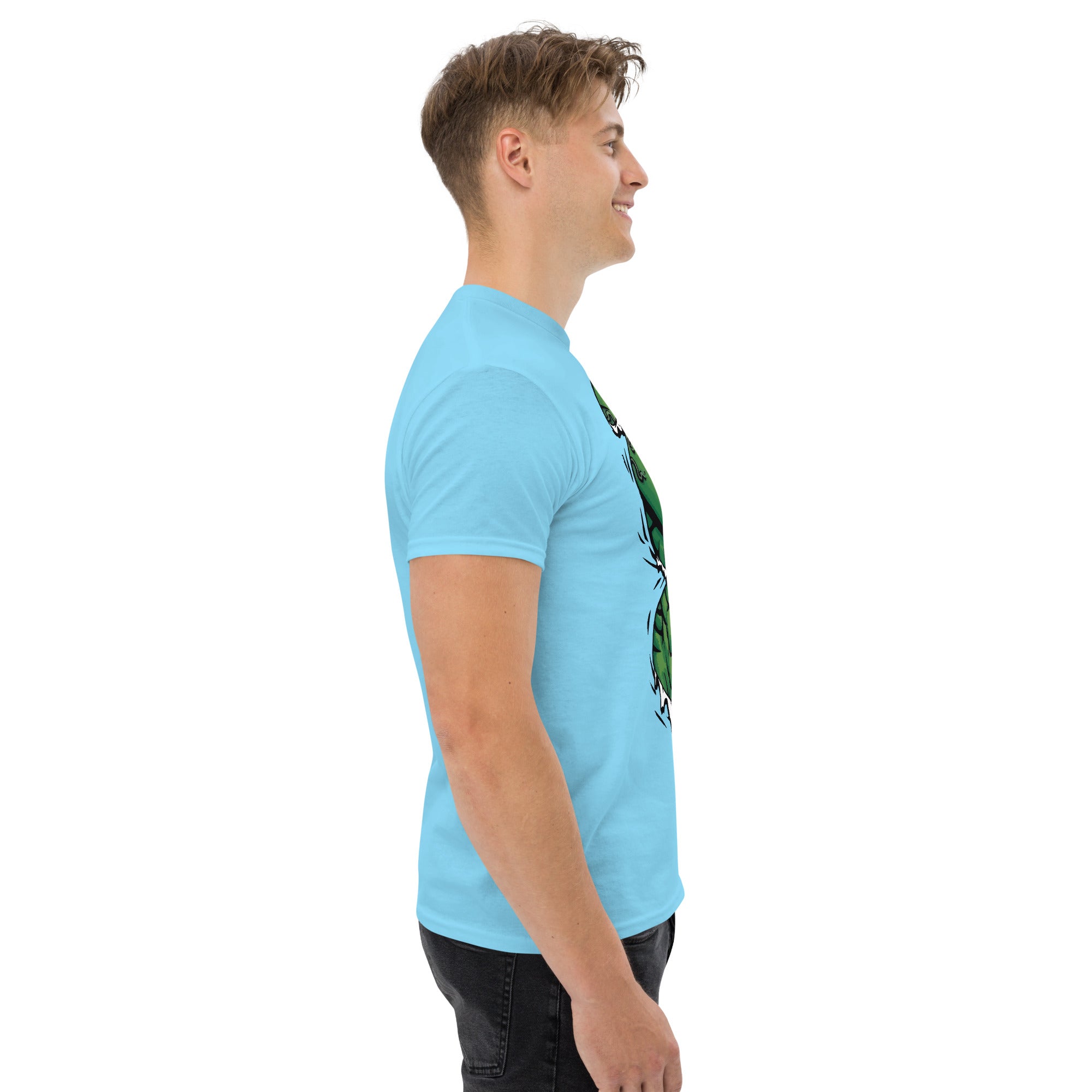 T-Shirt Unisex Stampata 100% Cotone – Confortevole – Design Addominali Hulk-Biiply