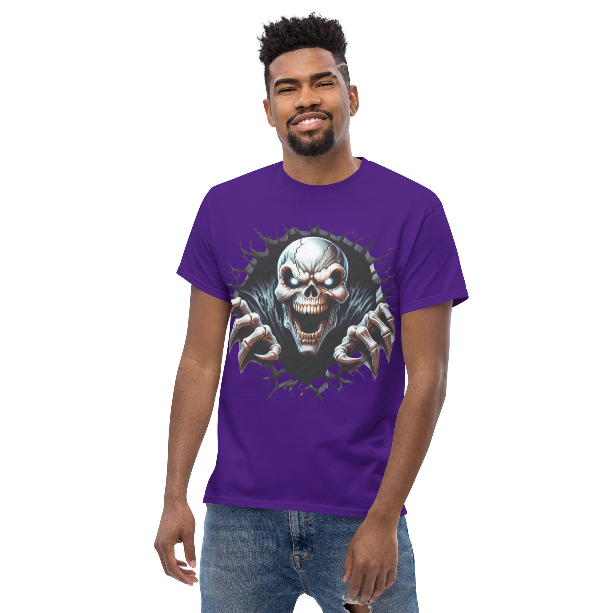 T-Shirt Unisex Stampata 100% Cotone – Confortevole – Design Alien Scream-Biiply