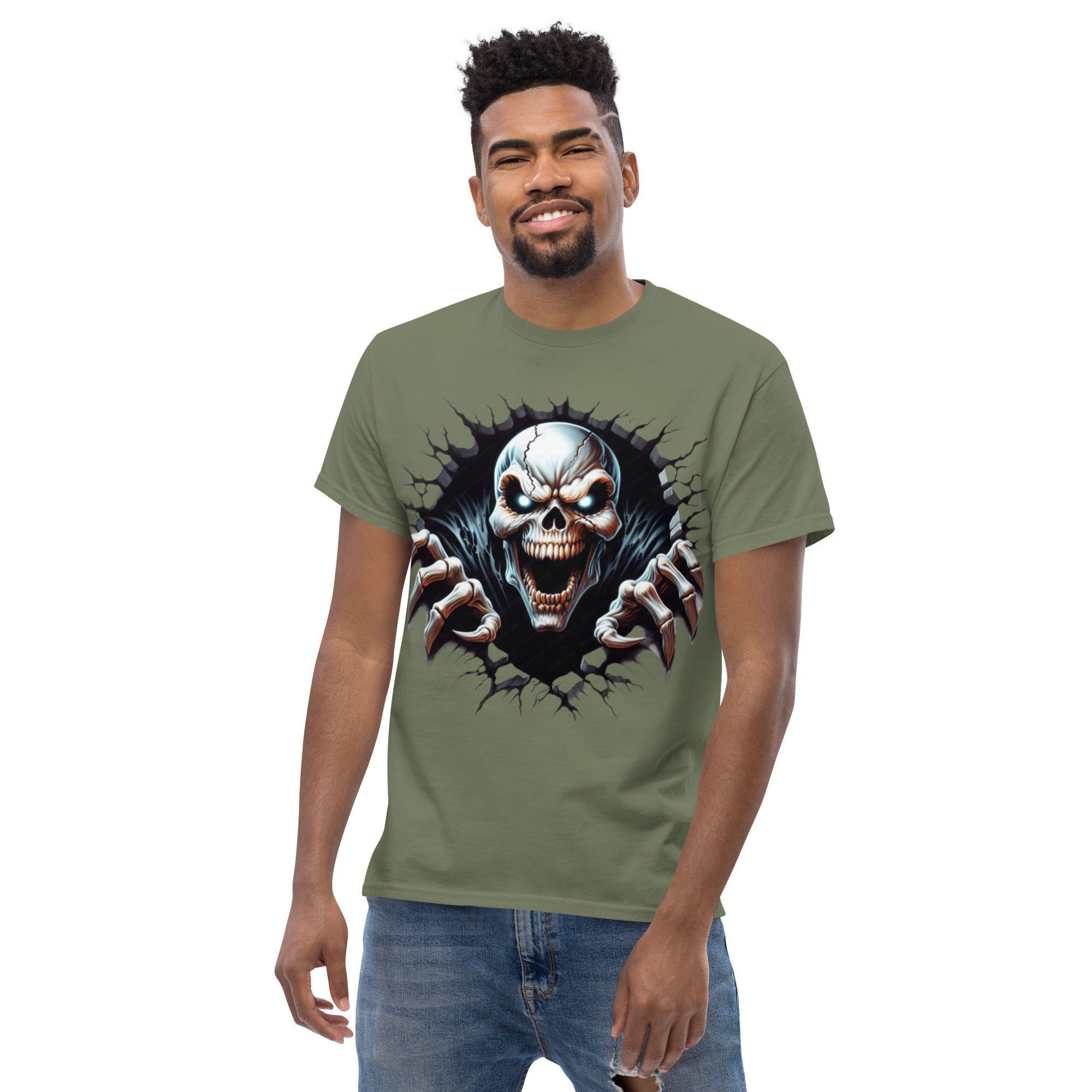 T-Shirt Unisex Stampata 100% Cotone – Confortevole – Design Alien Scream-Biiply