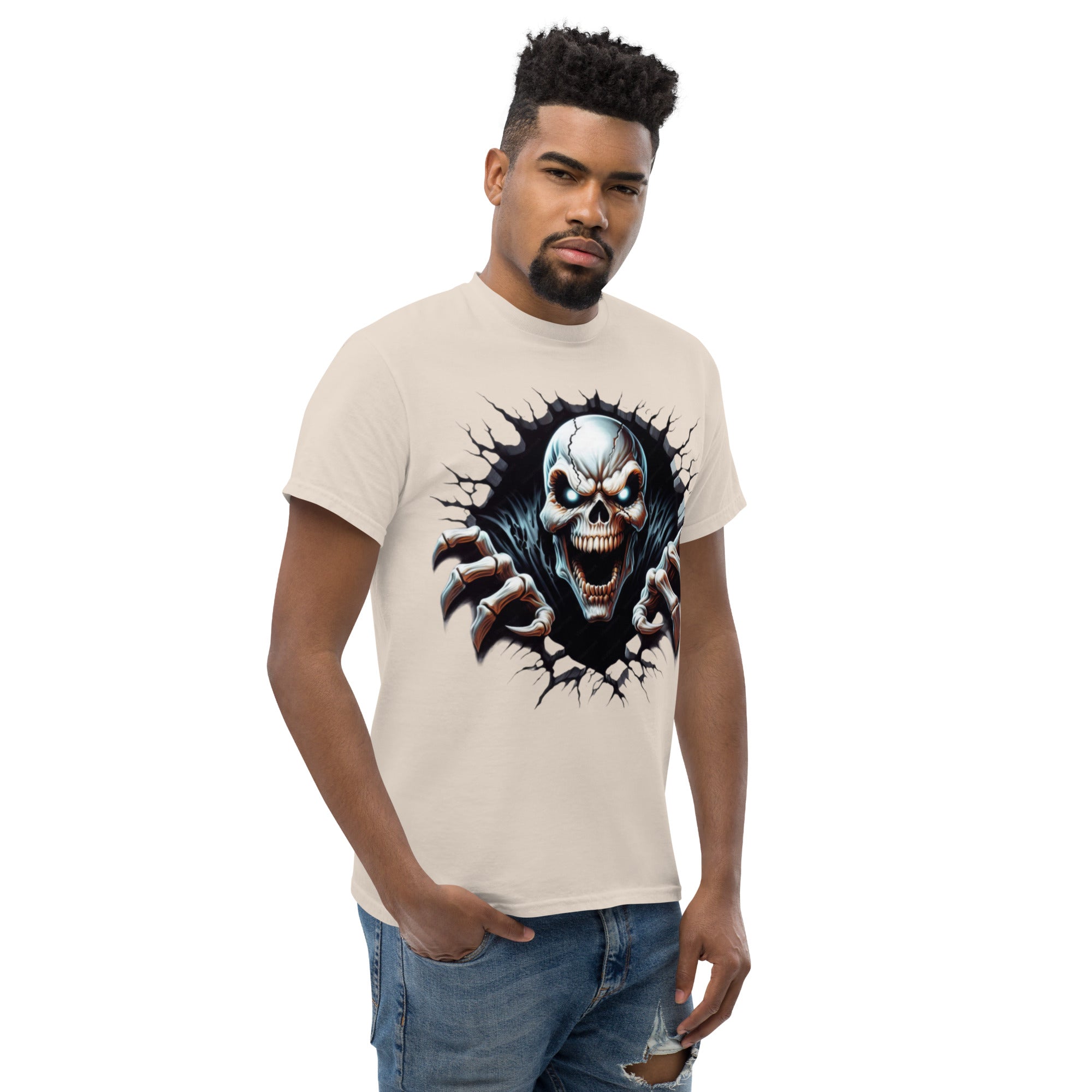 T-Shirt Unisex Stampata 100% Cotone – Confortevole – Design Alien Scream-Biiply