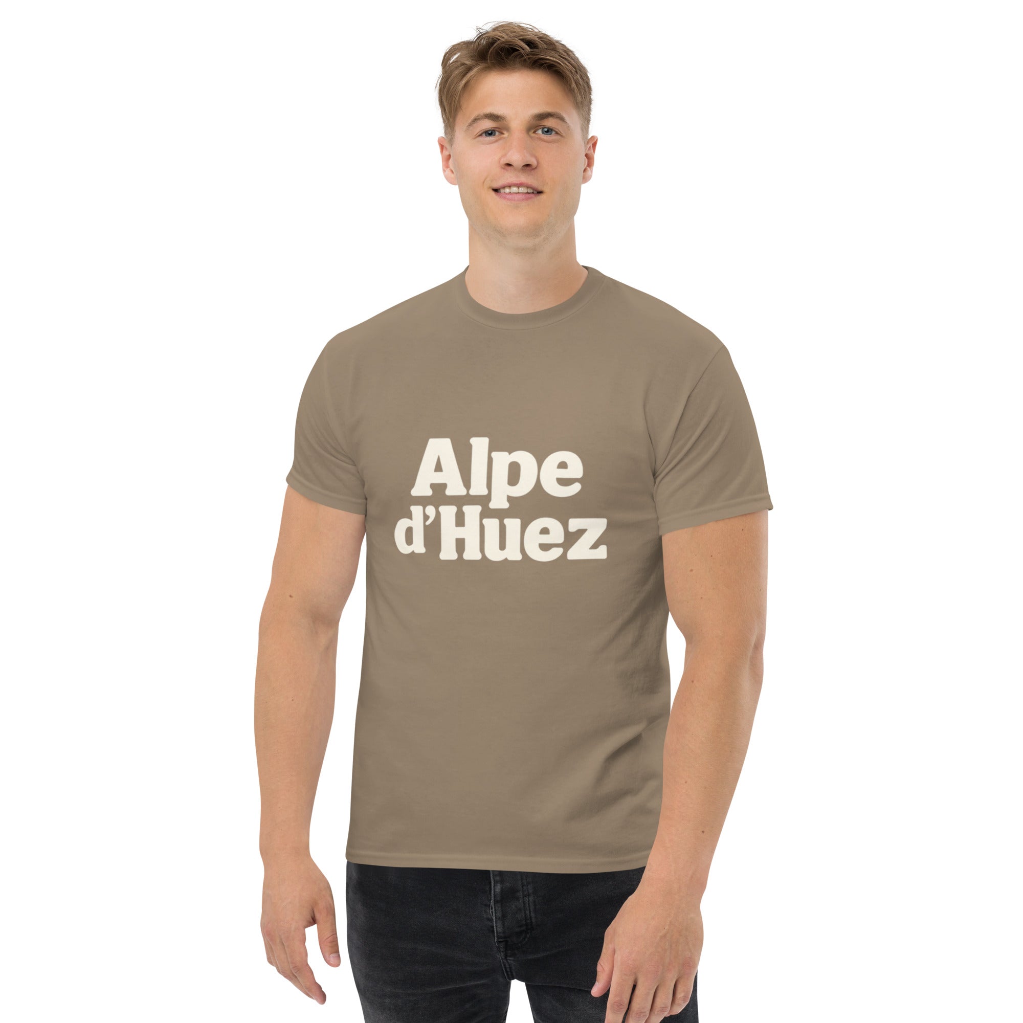 T-Shirt Unisex Stampata 100% Cotone – Confortevole – Design Alpe d'Huez-Biiply