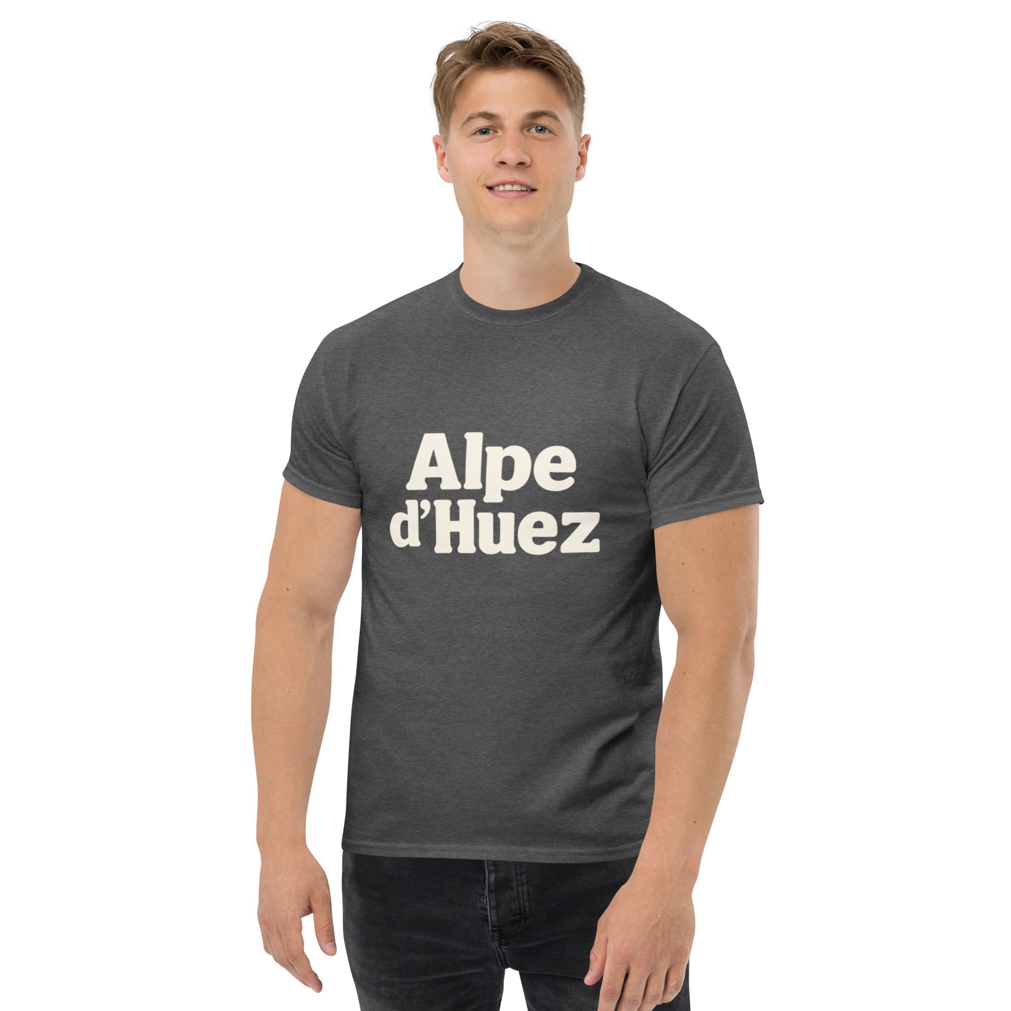 T-Shirt Unisex Stampata 100% Cotone – Confortevole – Design Alpe d'Huez-Biiply