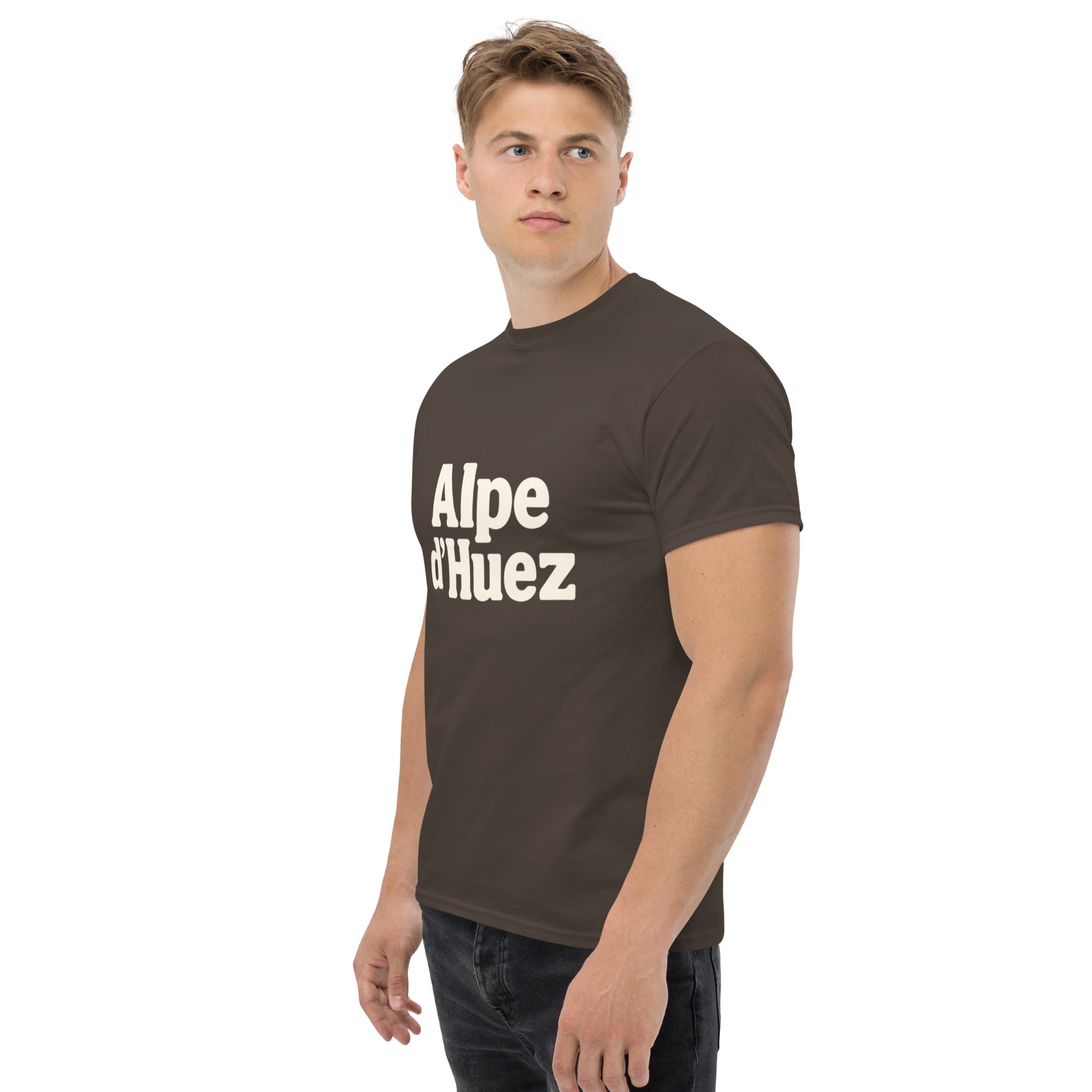 T-Shirt Unisex Stampata 100% Cotone – Confortevole – Design Alpe d'Huez-Biiply