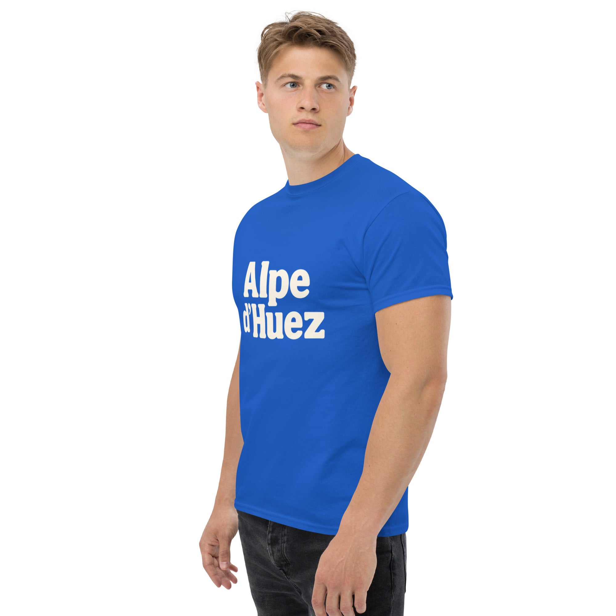 T-Shirt Unisex Stampata 100% Cotone – Confortevole – Design Alpe d'Huez-Biiply