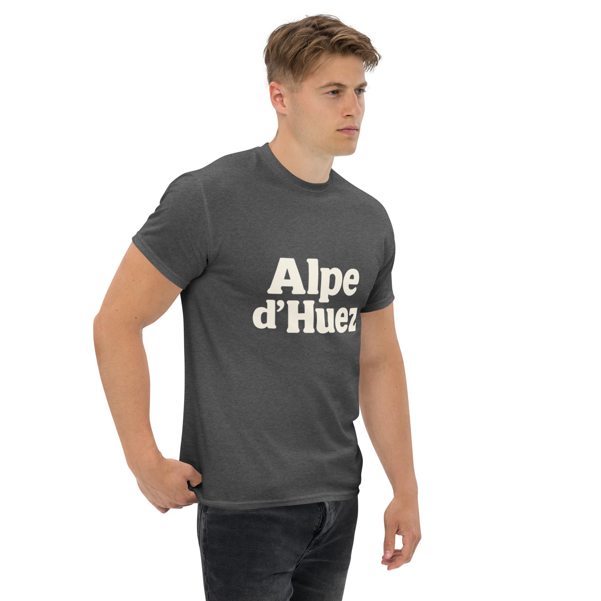T-Shirt Unisex Stampata 100% Cotone – Confortevole – Design Alpe d'Huez-Biiply