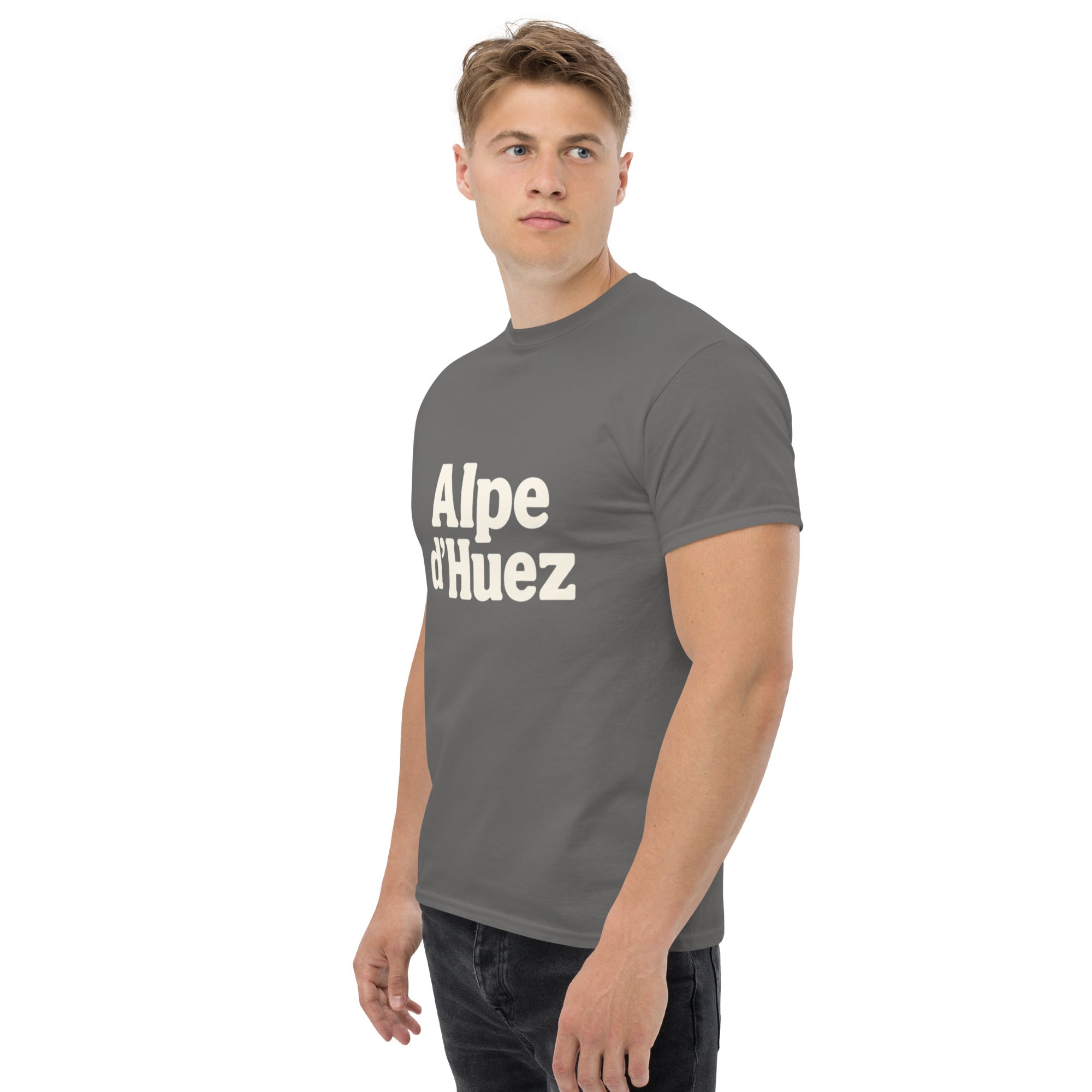 T-Shirt Unisex Stampata 100% Cotone – Confortevole – Design Alpe d'Huez-Biiply