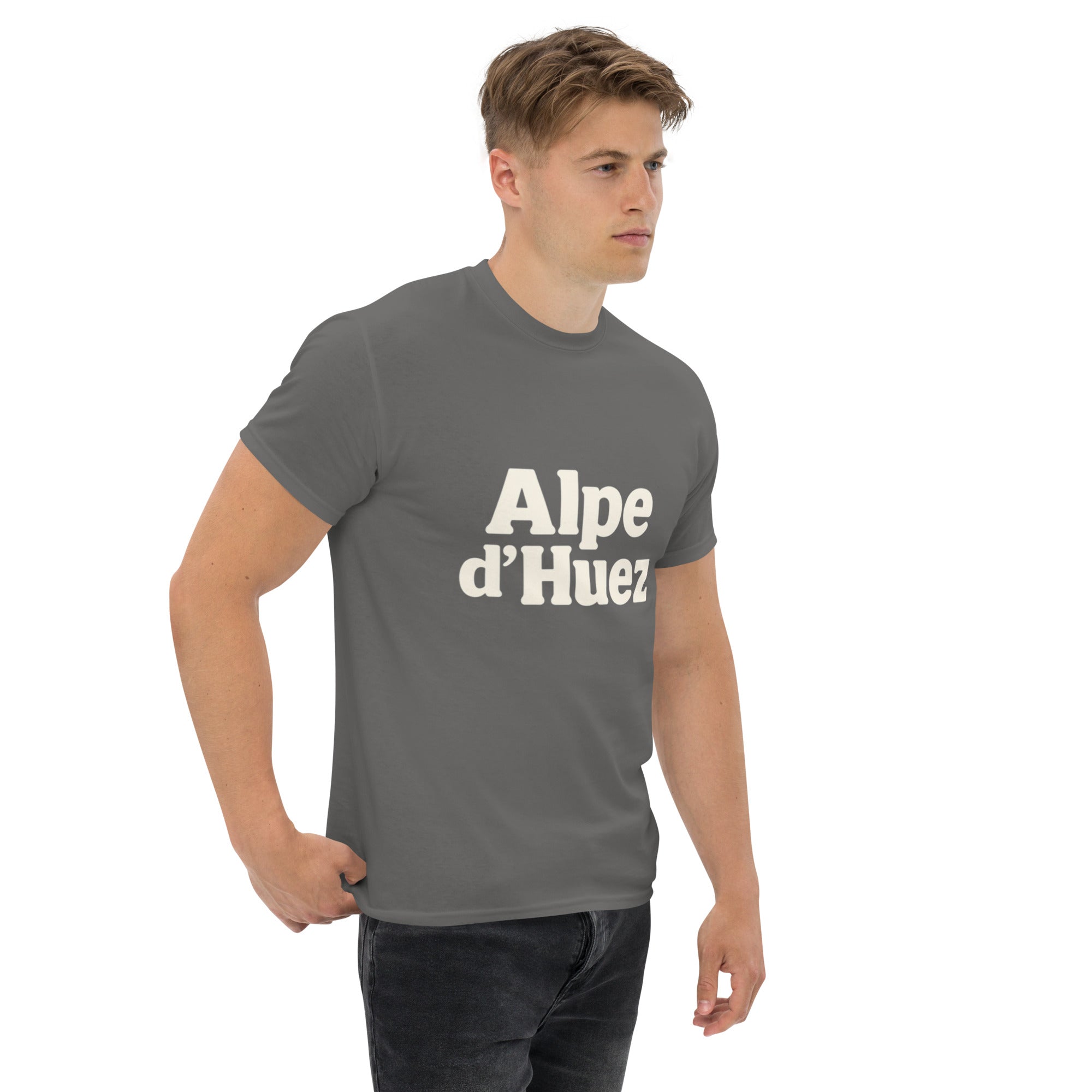 T-Shirt Unisex Stampata 100% Cotone – Confortevole – Design Alpe d'Huez-Biiply
