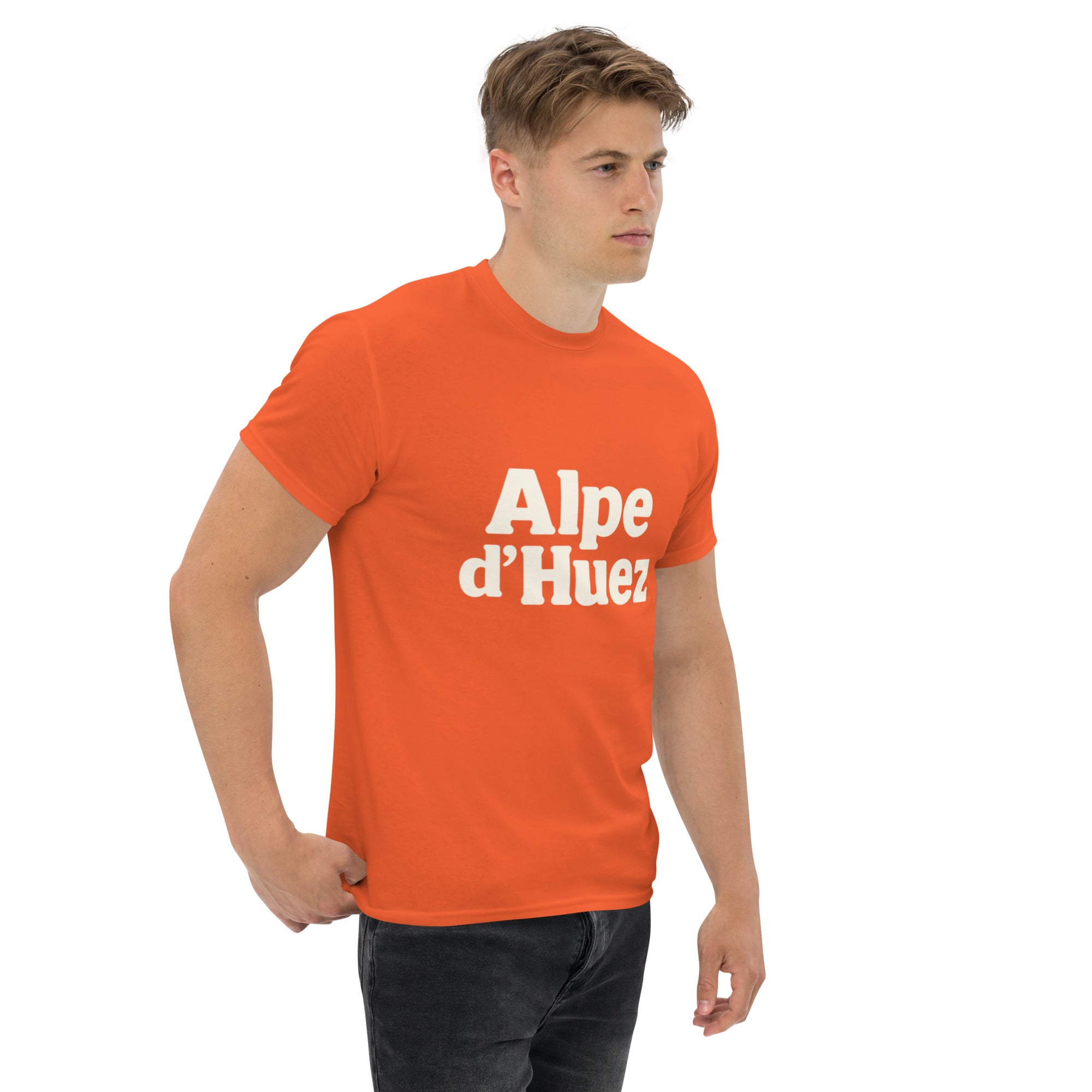 T-Shirt Unisex Stampata 100% Cotone – Confortevole – Design Alpe d'Huez-Biiply