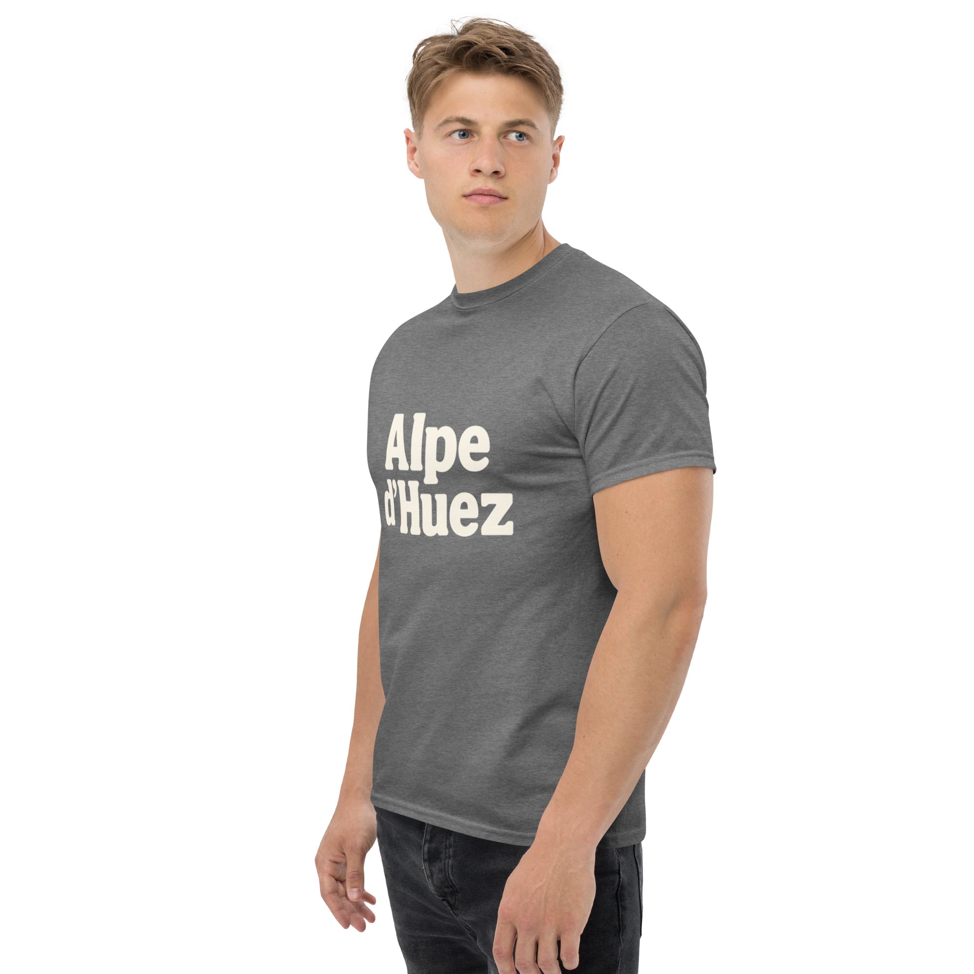 T-Shirt Unisex Stampata 100% Cotone – Confortevole – Design Alpe d'Huez-Biiply
