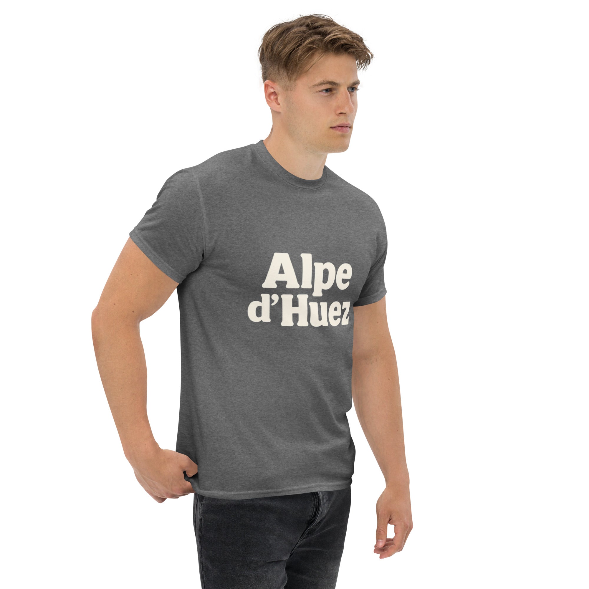 T-Shirt Unisex Stampata 100% Cotone – Confortevole – Design Alpe d'Huez-Biiply