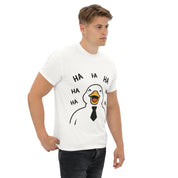 T-Shirt Unisex Stampata 100% Cotone – Confortevole – Design Anatra che ride-Biiply