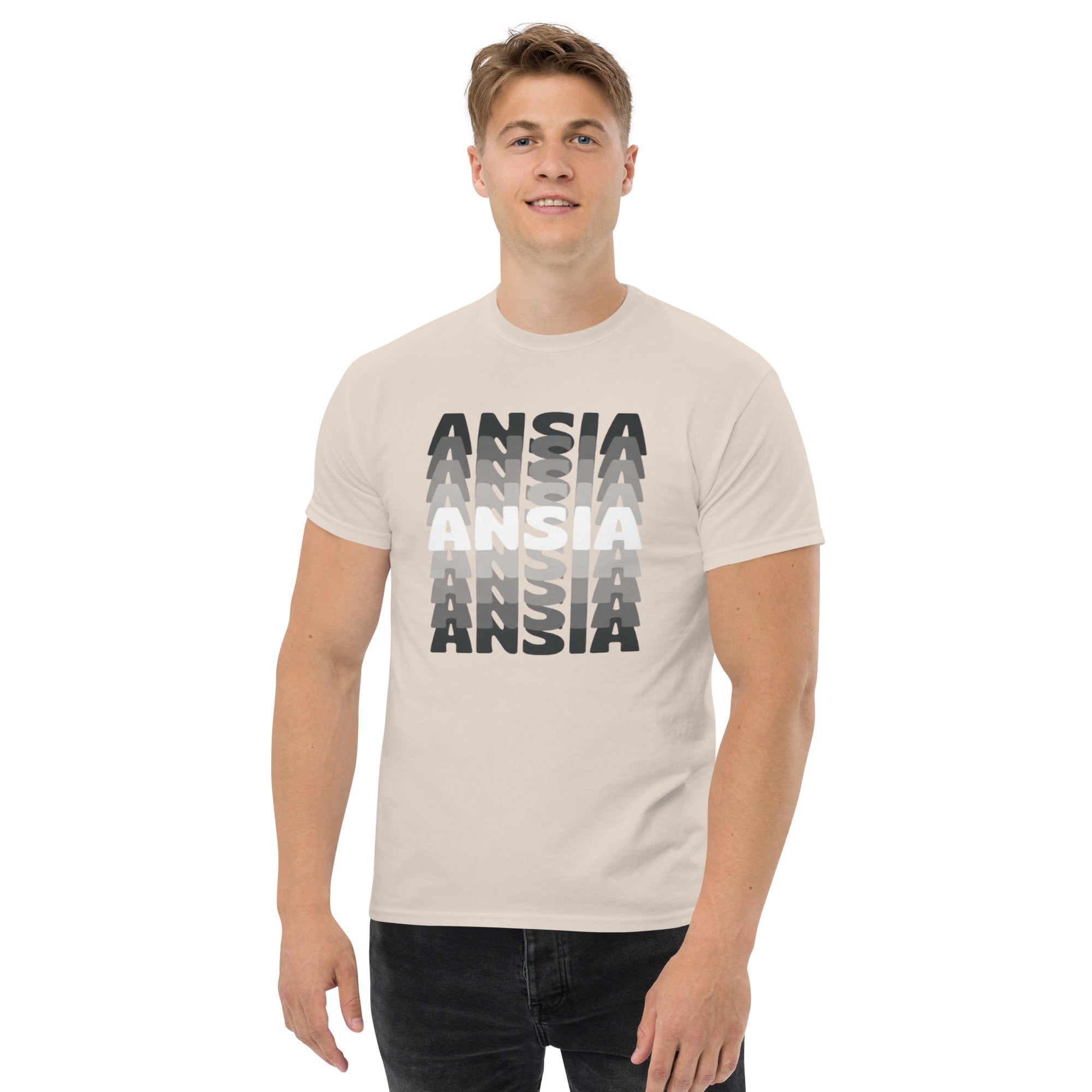 T-Shirt Unisex Stampata 100% Cotone – Confortevole – Design Ansia-Biiply