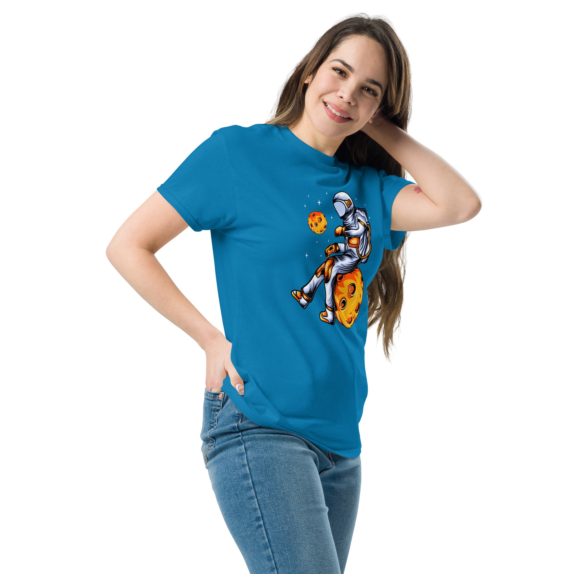 T-Shirt Unisex Stampata 100% Cotone – Confortevole – Design Asteroid Punch-Biiply